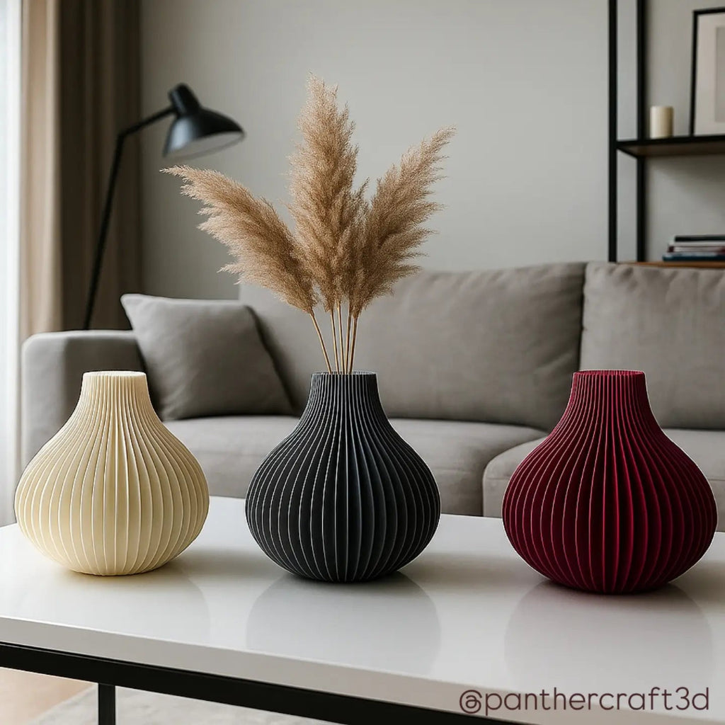 Zenith Sculptural Pleated Vase