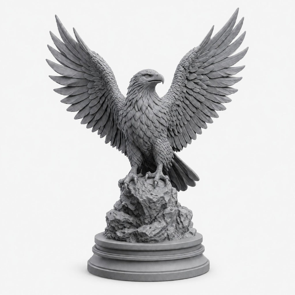 Imperial Sky Guardian – Majestic Eagle Sculpture