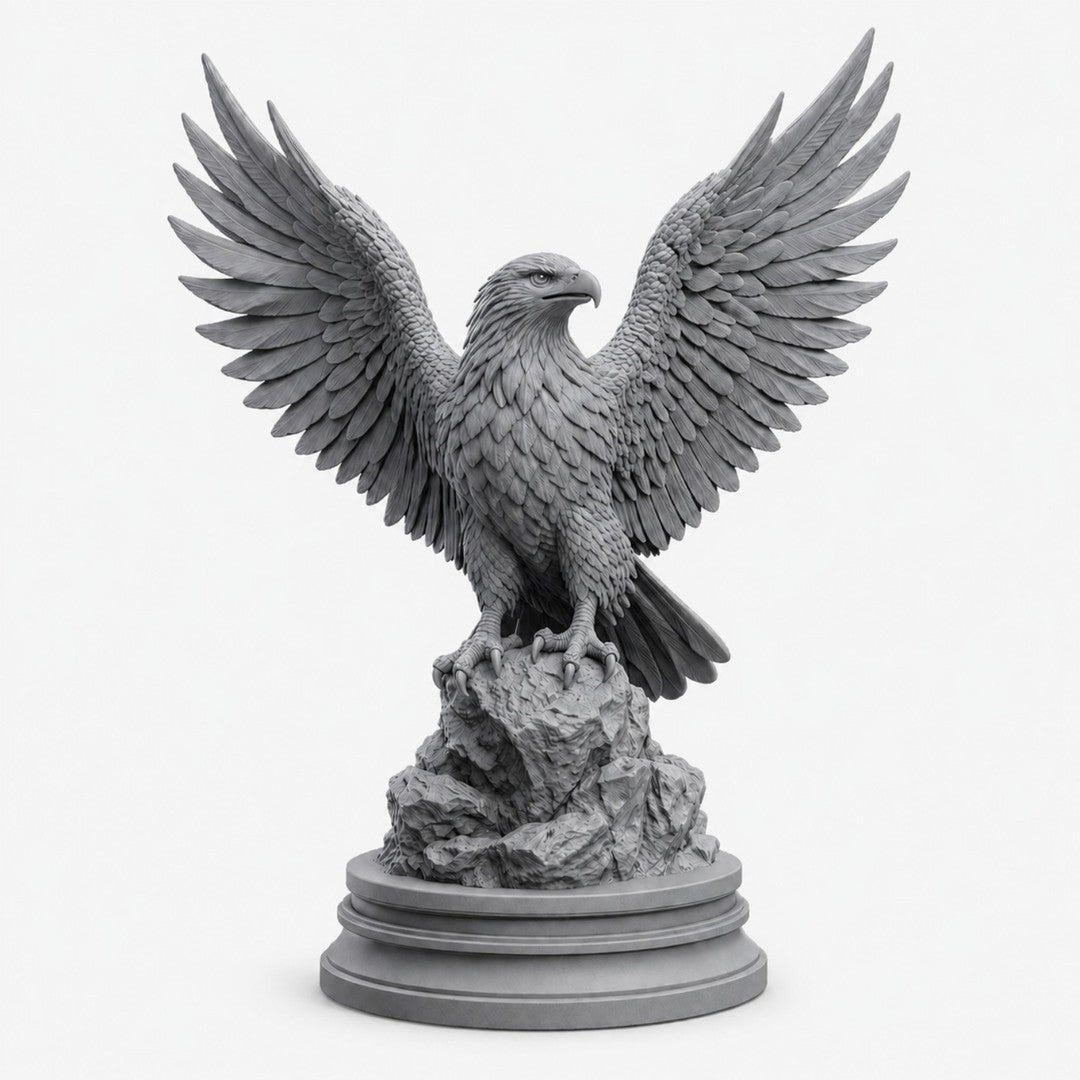 Imperial Sky Guardian – Majestic Eagle Sculpture