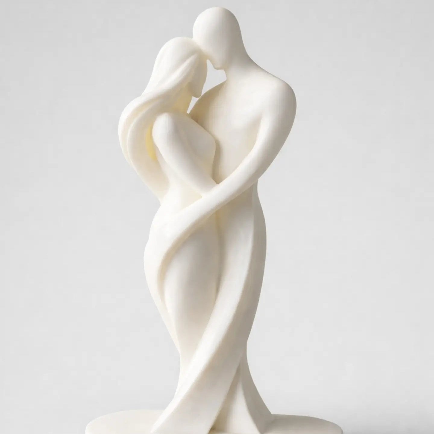 Romantic Couple Abstract Sculpture | Premium 3D Printed Decor
